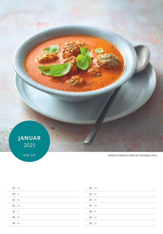 Der Superfood-Rezeptkalender 2025 - Bild-Kalender 23,7x34 cm - Küchen-Kalender - gesunde 