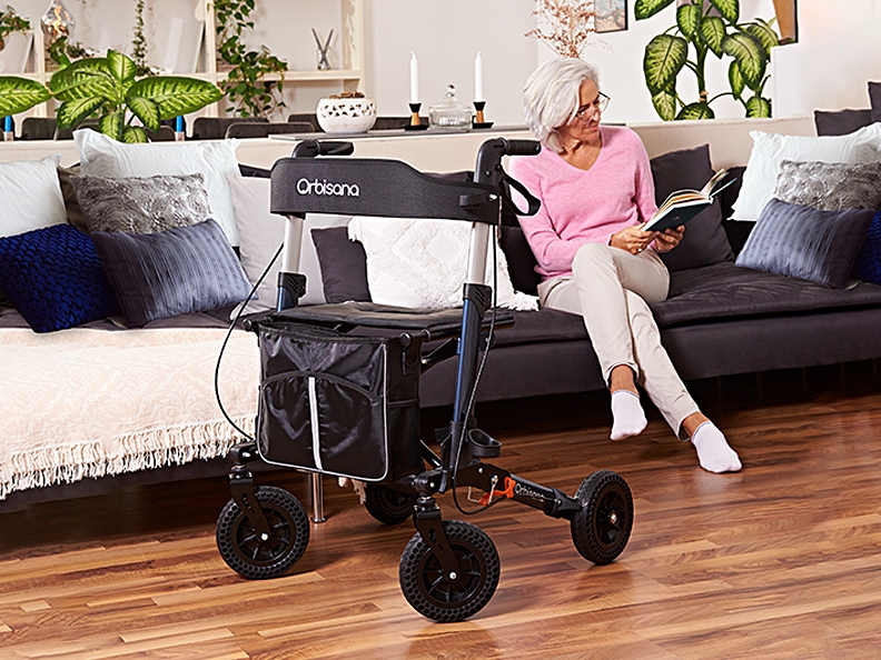 Mit Orbisana OPR 136 Premium-Rollator mobil im Alltag