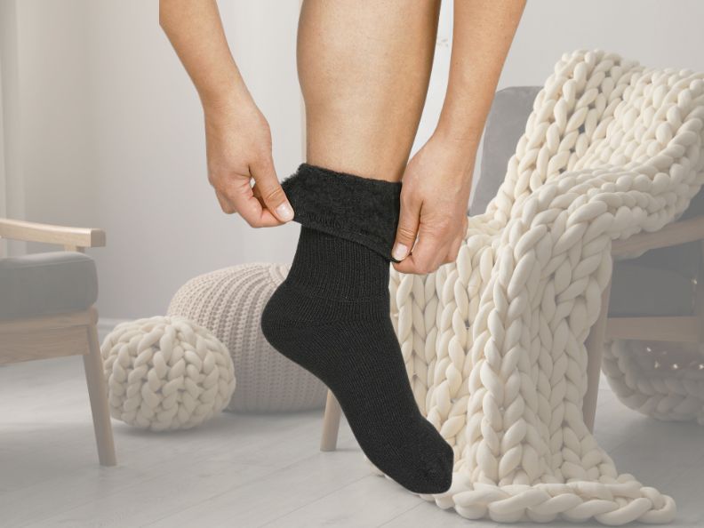 Komfortable Kuschelsocken für kalte Füße